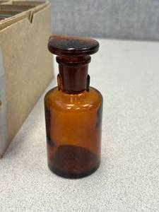 lot 68 image: 12 - Amber Glass Dropping Bottles 60ml