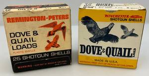 lot 7 image: Vintage Misc. Shotgun Shell Boxes Including Remington & More