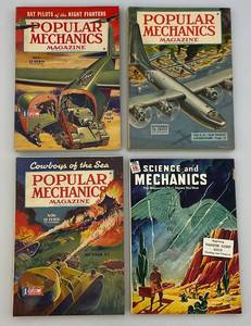 lot 24 image: Vintage Misc. 1940s Popular Mechanics Magazines & More