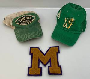 lot 64 image: Vintage Snap Back Hats Including North Stars, Canal Park Brewing Company Duluth & Vintage Mahtomedi Letter
