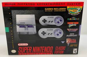 lot 161 image: Super Nintendo Entertainment System SNES Classic Edition Mini (NIB)