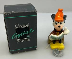 lot 164 image: Vintage 1991 4 Goebel Disney MICKEY MOUSE Figurine With Metal Tag Label (NIB)