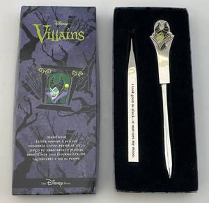 lot 166 image: Vintage DISNEY Villains Letter Opener & Pen Set (NIB)