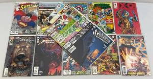 lot 192 image: Misc. Vintage Comics Including  SUPERMAN & More (Bagged And Carded)