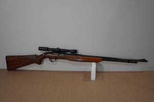 lot 1G image: J.C. Higgins Model 29 .22 LR Semi-Auto Rifle - Armsport Scope