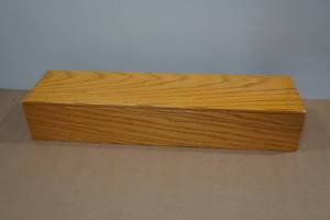 lot 88 image: Solid Oak Sliding Lid Storage Box