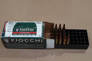 lot 148 image: 22 Fiocchi .223 Rem 69 Gr Matchking HP BT Ammo