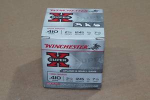 lot 156 image: 25 Winchester Super-X .410 Bore 2-12 7-12 Shot Shotshells
