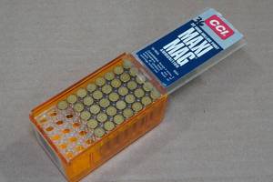 lot 163 image: 36 CCI Maxi Mag .22 WMR HP Ammo