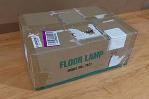 lot 68 image: Shelf Floor Lamp - 48 Tall, 10 x 10 - Black