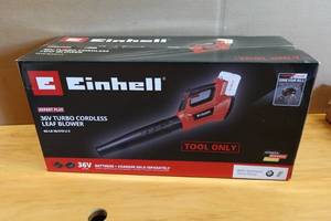 lot 95 image: Einhell 36V Turbo Cordless Leaf Blower - Tool Only