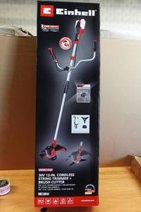 lot 97 image: Einhell 36V 12 Cordless String Trimmer  Brush Cutter -Tool Only