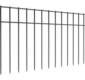 lot 23 image: 15-Pack No Dig Animal Garden Barrier Fencing -Black 24x15