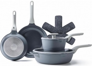 lot 53 image: PRICUSIS 9-Piece Ceramic Cookware Set