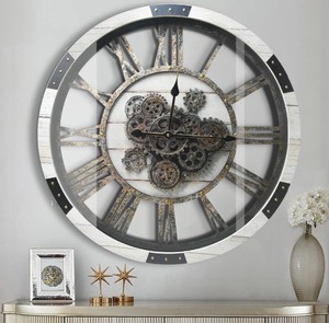 lot 110 image: 27 Large Real Moving Gears Wall Clock