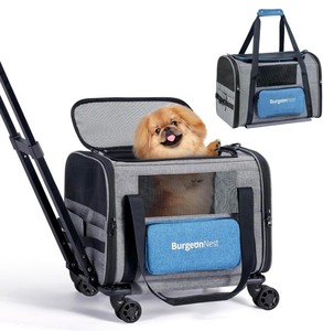 lot 58 image: BurgeonNest Dog Carrier with Wheels