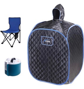 lot 91 image: Portable Steam Sauna TOD-SAUNA002-Black