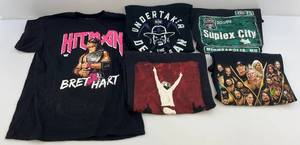 lot 64 image: Misc. Vintage Wrestling Shirts 3L 2XL