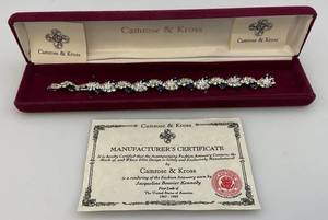 lot 79 image: Vintage Carose & Kross JBK Jacqueline Bouvier Kennedy Bracelet With Certificates & Case