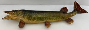 lot 86 image: Very Old 38 Northern Pike Mount (Awesome Cabin Dcor)