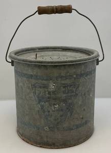 lot 159 image: Vintage Galvanized  Falls City Minnow Bucket