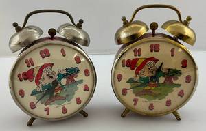 lot 165 image: 1980 Keebler Elf Alarm Clocks (1 Has Bad Glass)
