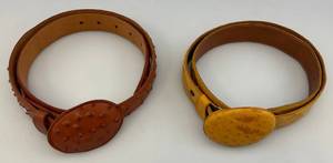 lot 170 image: Misc. Ostrich Skin Belts 1 38 1 40