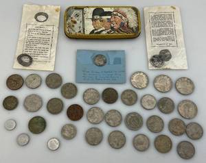 lot 181 image: Misc. Vintage & Antique Foreign Coins And More