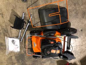YARDMAX 21 in. 170cc 3-in-1 Gas Walk Behind Push Lawn Mower with High Rear Wheels  Customer Returns See Pictures
