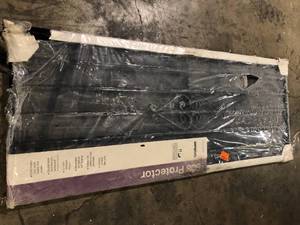 Grisham 30 in. x 80 in. 808 Series Protector Black Surface Mount Steel Security Door with Expanded Steel Screen   Customer Returns See Pictures