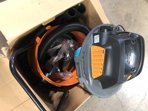 RIDGID 16 Gallon 6.5 Peak HP NXT Shop Vac Wet Dry Vacuum with Cart, Fine Dust Filter, Locking Hose and Accessories Customer Returns See Pictures