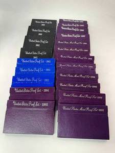 21 Proof sets from 1980-1992