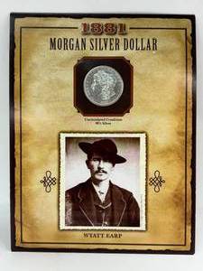 Wyatt Earp 1881 S Morgan Dollar&nbspand Stamp Set