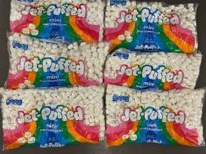 Jet Puffed Mini Marshmallows 6 Bags Best by 04022024