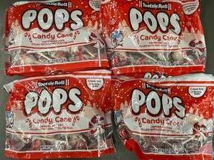 Tootsie Roll Candy Cane Pops