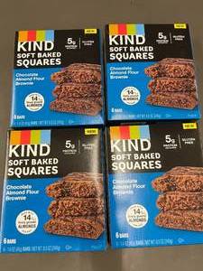 Kind Soft Bakes Brownie Squares 4 boxes