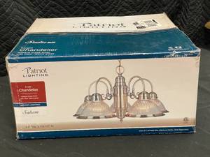 lot 25 image: Patriot Lighting Saturn 5-Light Chandelier