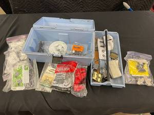 lot 34 image: Assorted Hardware and Tool Kit in Do It Herself Toolbox