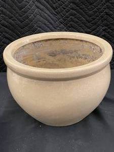 lot 36 image: Large Ceramic Pot Planter  12 Inch Diameter