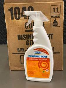 lot 77 image: Gonzo Disinfectant Deodorizer & Cleaner - Citrus Scent 6 Pack