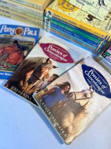 (Qty 23) Large Lot of Horse Chapter Series Books Chestnut Hills, Sandy Lane Stables, Trixie Belden, & Riding Lesson Books