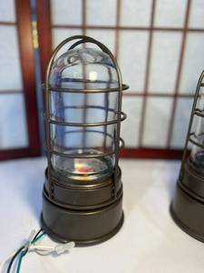 (Qty 2) Flush Mount Guard Sconce