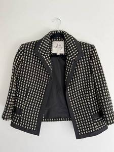 Vintage Black and Gold Suit Jacket and matching Skirt