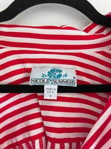 Vintage Candy Striper Dress - Nicole Summers Size 6
