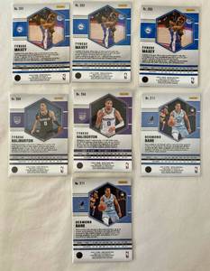2020-21 Panini Mosaic Basketball Tyrese Maxey, Tyrese Haliburton and Desmond Bane Rookie Base