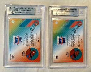 2021 Space Jam A New Legacy Lebron James Cartoon Mega Goldd #A15 BGS 9 (two cards)