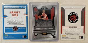 2023-24 Panini Prism Basketball Grady Dick Rookie Pink Cracked Ice, Donruss Graded Rookie Hyper Green, Donruss Franchise Features
