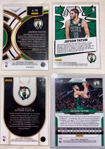 2020-21 Panini Prizm Basketball Jayson Tatum Silver, 2023 Select Neon Icon, Select Premier Blue Cracked Ice, 2020 Optic My House