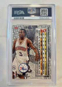 1996 Fleer Metal Allen Iverson Rookie #201 PSA 8