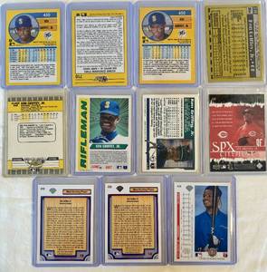 Ken Griffey Jr Baseball Card Lot Including Rookies